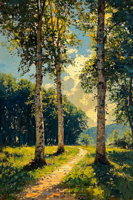 Бер&euml;зки, нейро арт
