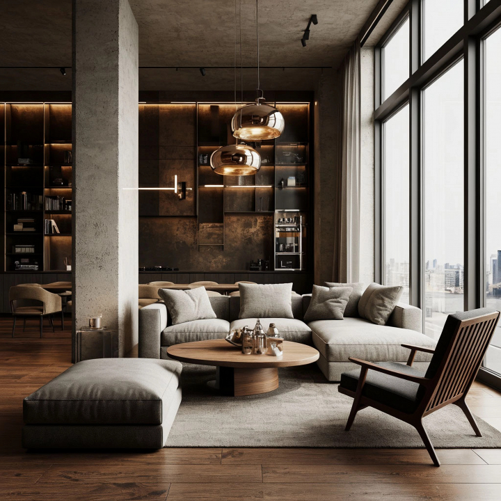 3ds max рендер, нейросеть, квартира 0
