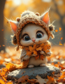 Красивые котики, рисунки, нейросеть 1