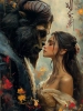 Красавица и чудовище. Создано нейросетью. 2