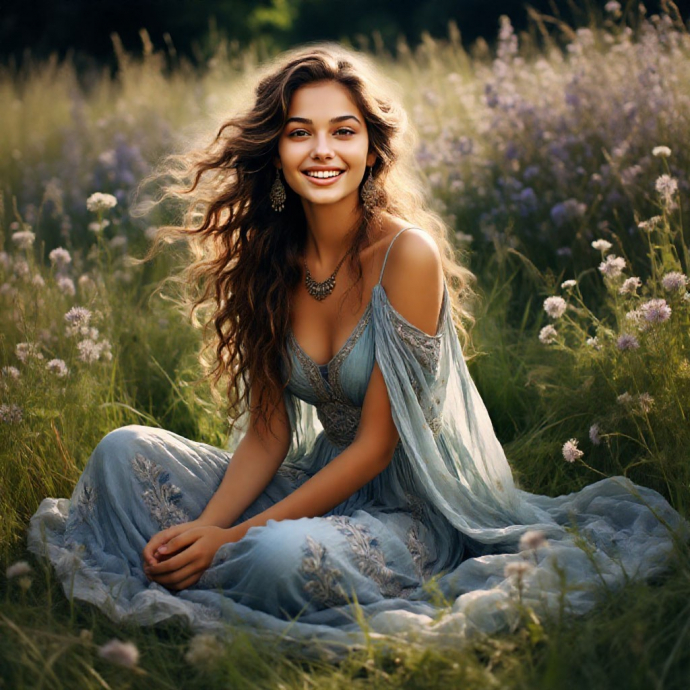 Красивый рисунок девушки, девушек