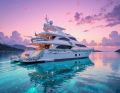 Яхта в океане, красивая 0