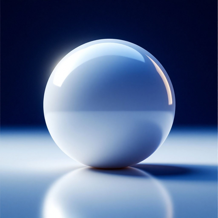 Белый шар, 3D графика 7